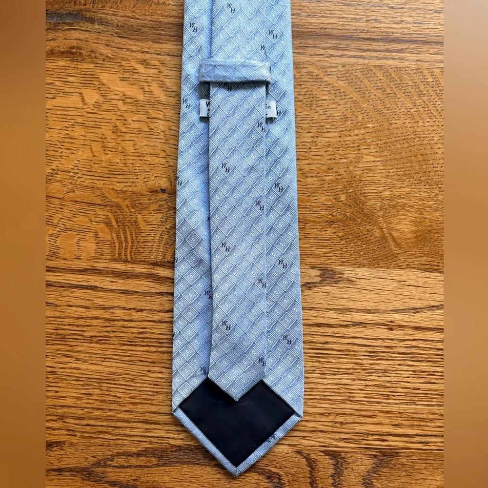 Vintage official Waffle House Uniform Men's Light Blue Tie- with “WH”